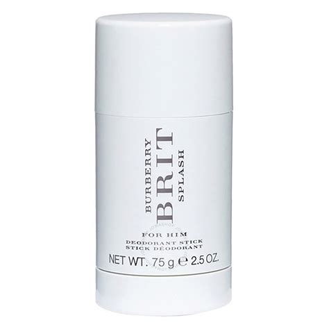 Burberry Men's Brit Splash Deodorant Splash 2.5 oz Fragrances 